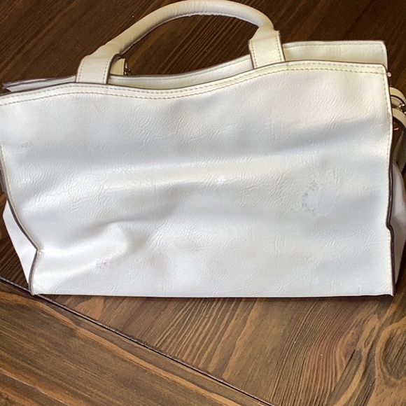FINAL SALE PRICE Bueno Creamy White Satchel Handbag - Picture 2 of 5
